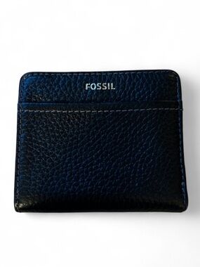 Fossil Black and Gray Bifold Wallet